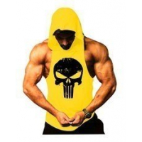 Punisher Sporcu Kapüşonlu Atlet Sarı