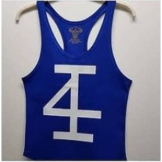 Mavi-Beyaz Sporcu Tanktop Atlet