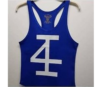 Mavi-Beyaz Sporcu Tanktop Atlet