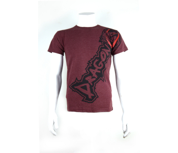 Bordo Dragon Siyah Baskılı T-Shirt