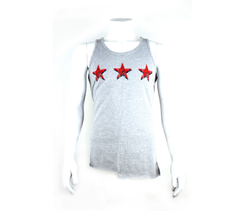 Gri Sporcu Tanktop Atlet