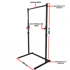 Barfiks Göğüs Squat Omuz Standı ( Bench Press Squat Rack) V2