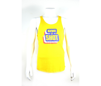 Sarı Desenli Sporcu Tanktop Atlet