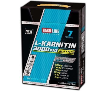 Hardline L-Karnitin Matrix 3000 Mg 7 Ampul